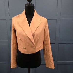 DO+BE Camel Double-Breasted Blazer